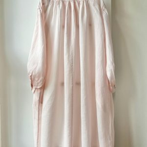 Ramie Long Dress: Vintage Style Oversized Robe for women